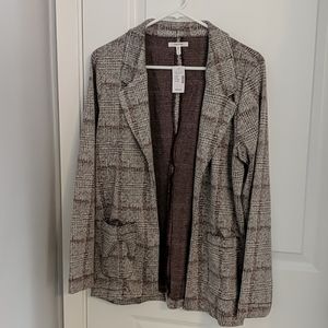 Maurices Plaid Open Front Blazer